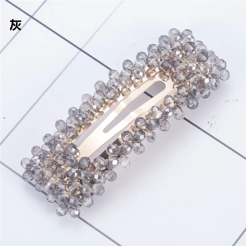 New Rhinestone Hair Pins Hair Clip Hair Comb Bobby Pin Barrette Hairpin Headdress Women Crystal Wedding Party Hair Jewelry Gift - Окраска металла: CD056