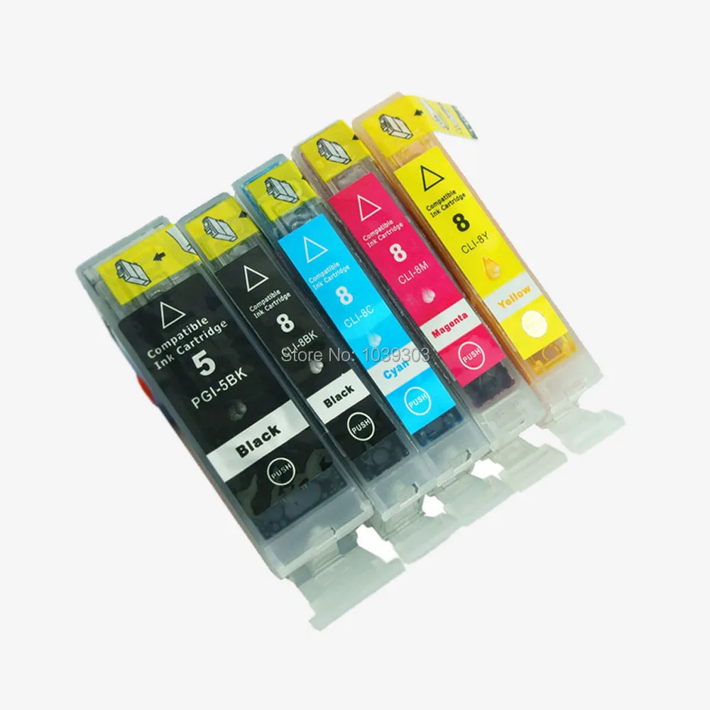 5PK картридж с чернилами Φ 8C 8M 8Y совместим Canon PIXMA IP3300 IP4200 IP4500 IP5200 MP610 MP810 MX850 |