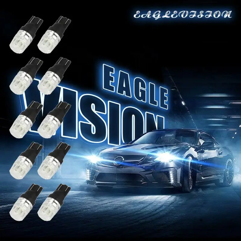 

10pcs New DC12V T10 Car Width Lamps Lighting Side Interior Lights Decoding Light