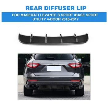 

Carbon Firber & FRP Carbon Fiber Rear Bumper Exhaust Diffuser Lip For Maserati Levante S Sport Base Sport Utility 4 Door 16-17