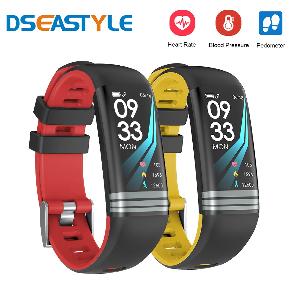 

Dseastyle Fitness Bracelet Smart Bracelet Pedometer Heart Rate Blood Pressure Oxygen Monitoring IP67 Waterproof Fitness Tracker