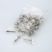 100 шт. стоматологическая медицинская профилактика полировальные щетки плоские и конические зубные инструменты удаление пятен полировщик стоматологический лабораторный продукт TSLM1