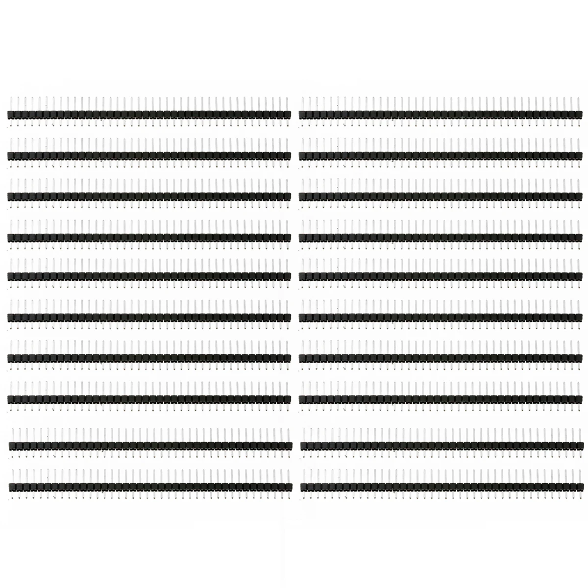 20pcs/lot Mayitr Header Strip Connector 2.54mm Pitch 40 Pin Single Row Electrical Straight Male Connectors For Arduino 10 pcs 2x10 p 20 pin 1 27 mm male header dual row straight pcb smt male pin headers rohs lead free