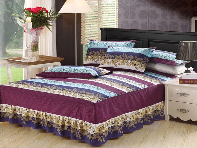Buy high quality 100 cotton bed sheets printed bed