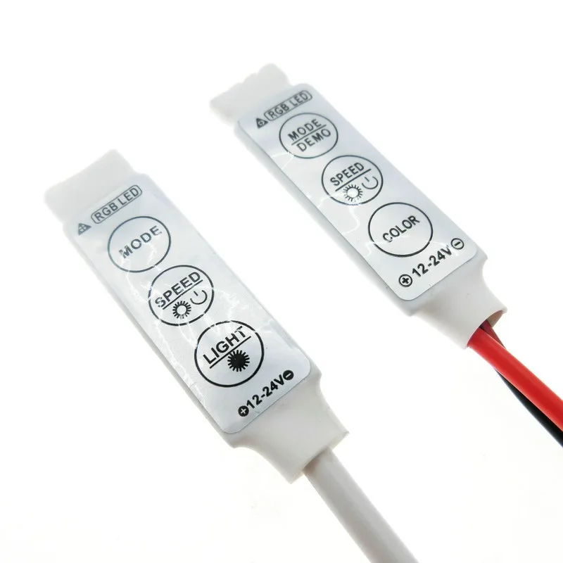 Светодиодный rgb контроллер DC12V мини 3 ключа светодиодный RGB контроллер для RGB светодиодной ленты