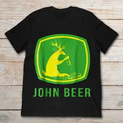 Возьмите 2019 бренд Джон пиво пьяный Олень Мужская футболка