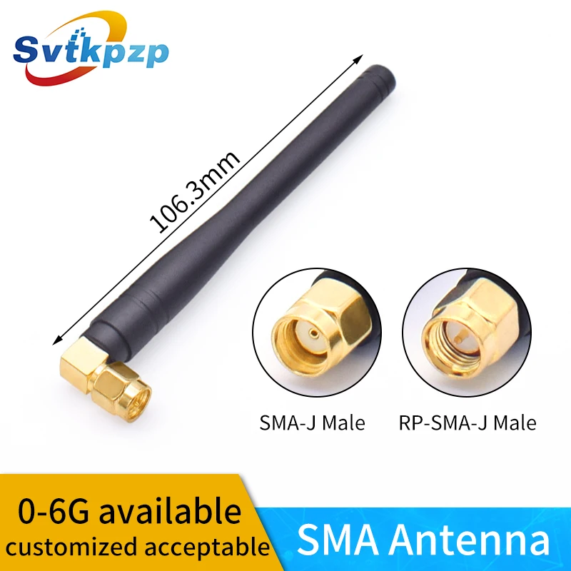 

2PCS 2.4GHz Antenna Universal 3dBi OMNI SMA WIFI Booster Router Antenna Long Range Antennas for Communication 2400mhz -2500mhz