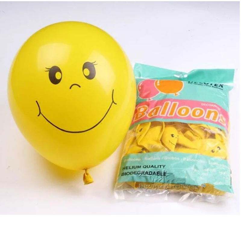 10 шт. 12 дюймов шар желтый улыбка лицо с губами шары выразительные латексные воздушные шары для свадьбы вечеринки мультфильм надувные воздушные шары