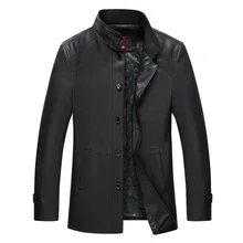 Leather Jacket Men Fashionable High-grade Temperament Simple Big Gas Short Leisure Leather Jackets China