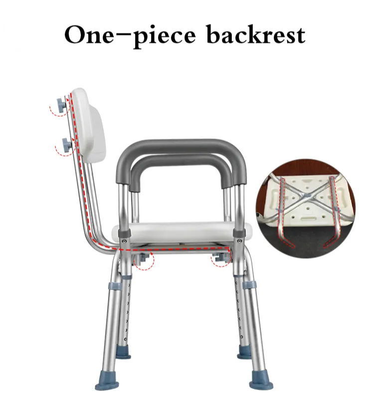 Нескользящий стул для ванной для пожилых людей, Многофункциональный стул для душа для инвалидов, сиденье для ванной комнаты, эргономичное сиденье, мебель для ванной комнаты