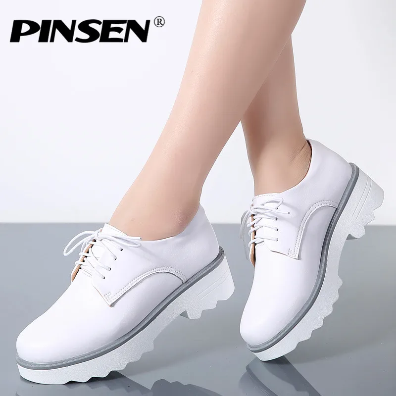 women's oxford lace up flats shoes