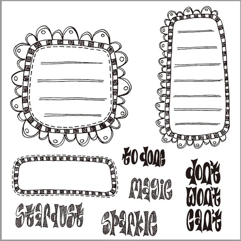 

KLJUYP Clear Stamps Scrapbook Paper Craft Clear stamp scrapbooking 718