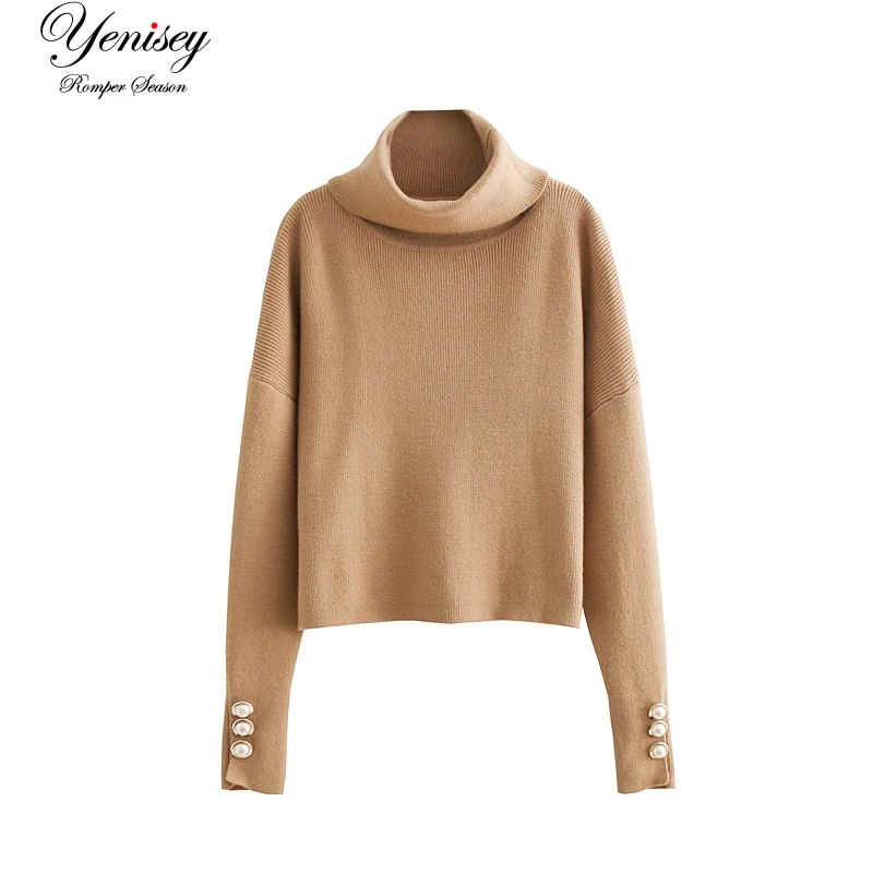 

Spicy strip 70-8124 European style fashion pearl pearl knitted sweater
