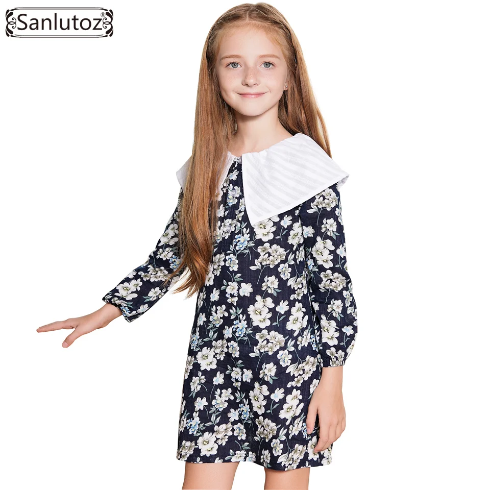 

Sanlutoz Flower Girl Dress Winter Kids Clothes Autumn Toddler Girls Dress Princess Brand Cotton Wedding Party Holiday