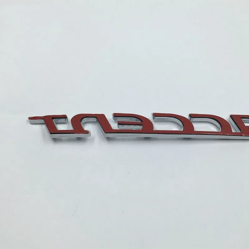 Cafoucs 3D буквы для автомобиль Hyundai Accent задняя Эмблема багажника ABS Chrome логотип