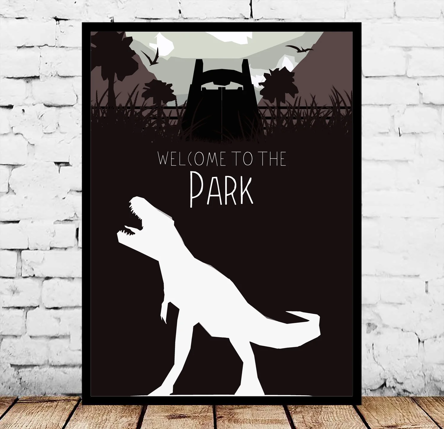 

Jurassic Park Movie Posters Silk Art Painting Wall Art No Frame