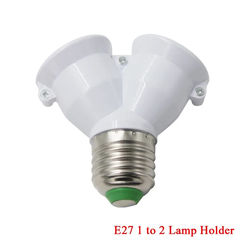 Led основание лампы конвертер адаптер E27 GU10 G4 G9 B22 огнеупорный материал для дома светильник - Цвет: E27 1to2