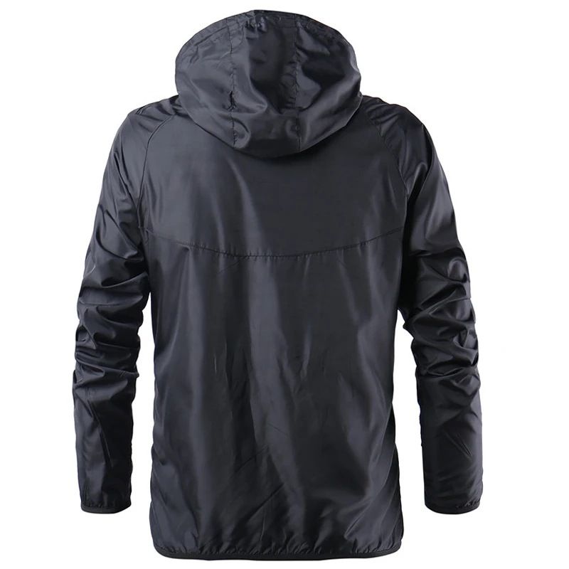 2019 New Spring Summer Mens Fashion Outerwear Windbreaker Men' S Thin Jackets Hooded Casual Sporting Coat Big Size