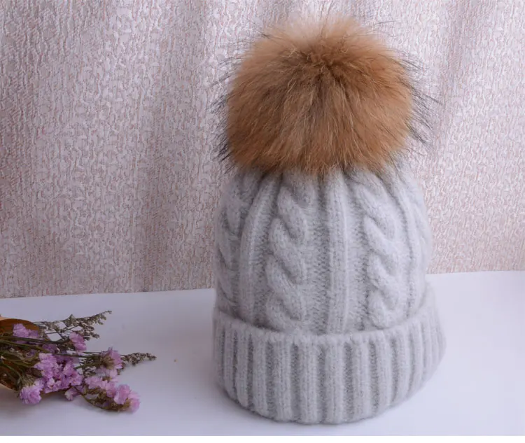 winter hat female winter cap hat with pompon knitted caps women beanie female hats for women pom pom hat