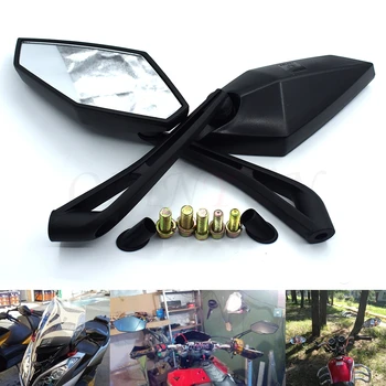 

Black motorcycle rear view mirror universal side rear view mirror 8 mm 10 mm For BMW F800S F800ST F800GS F650GS F800R F800GT