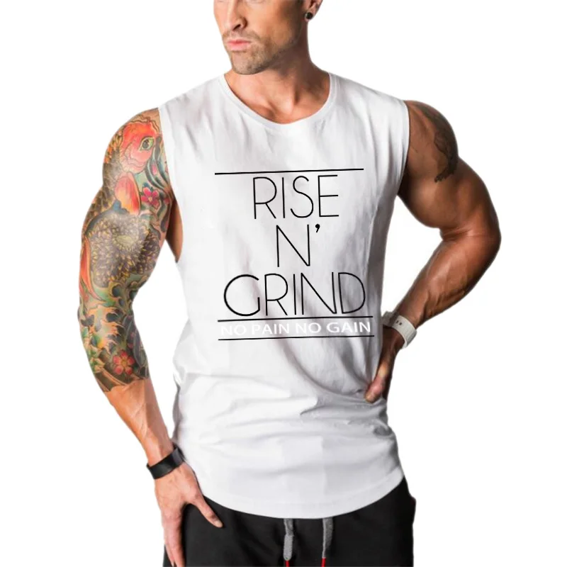 Muscleguys, Мужская одежда для бодибилдинга, мужские майки для спортзала, мужская майка без рукавов, жилет для фитнеса, Майки для тренажерного зала, одежда из хлопка W