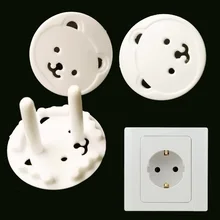 10 Pcs Child Safety Outlet Covers EU Power Socket Electrical Outlet Baby Kids Guard Protection Anti Electric Plugs Protector