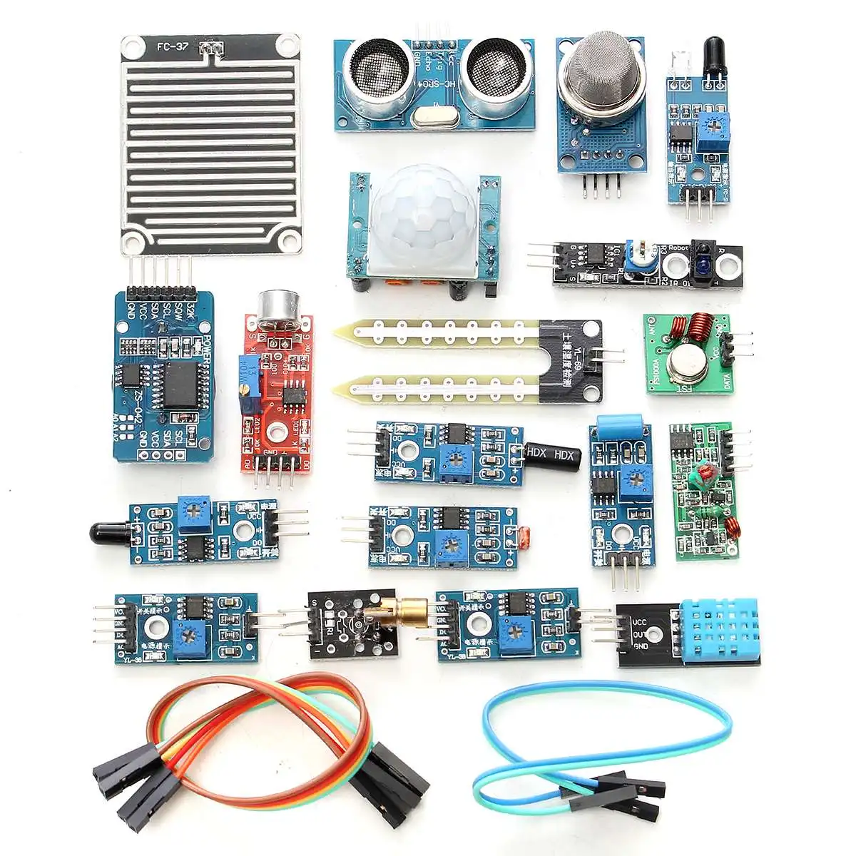 

New Arrival 16 In 1 Sensor Module Board Kit Electronic Starter Learning Set For Arduino Module Board Sensor