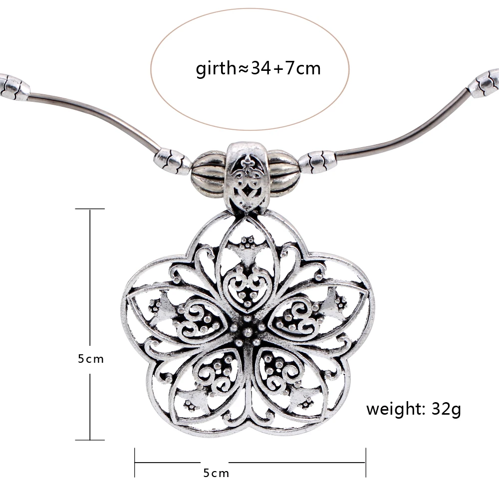 Lotus Flower Necklace Connector Charm Silver Chain Bohemian Floral Flowers Girly