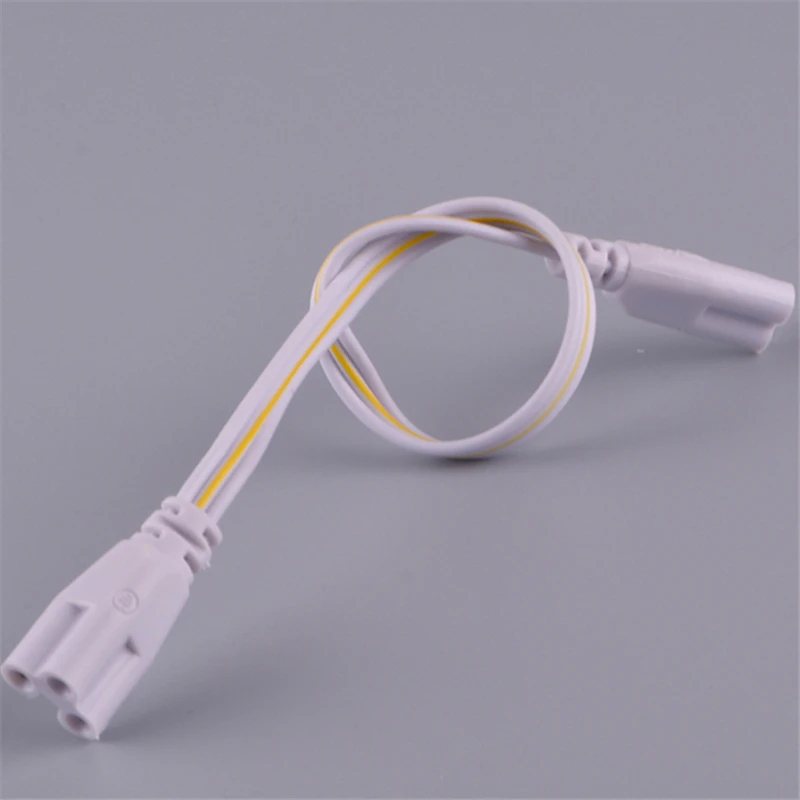 

10pcs 3 pin LED Tube Connector 30cm Three-phase T5 T8 Led Lamp Lighting Connecting Double-end Cable Wire