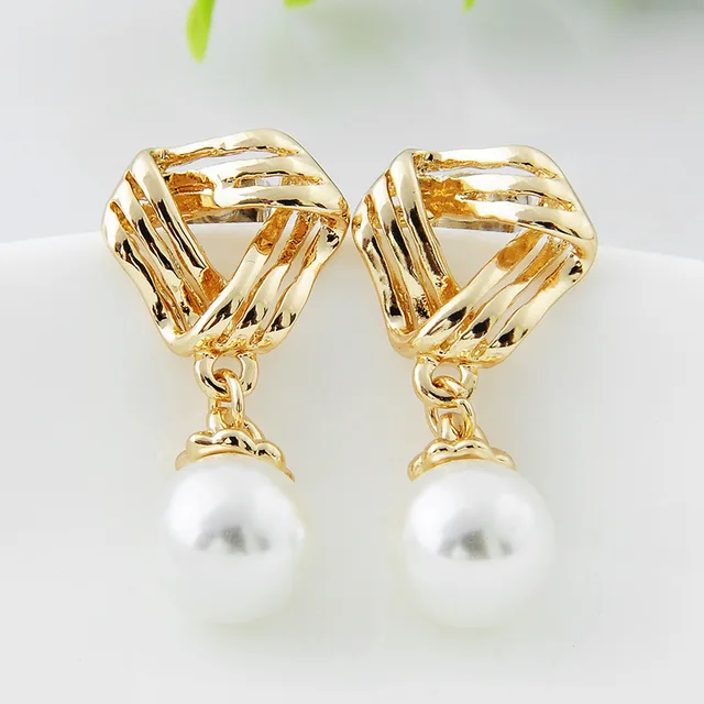 Fancy Clip On Earrings Imitation Pearl Without Pierced For Party Fancy Clip On Earrings Imitation Pearl Without Pierced For Party Wedding Woman