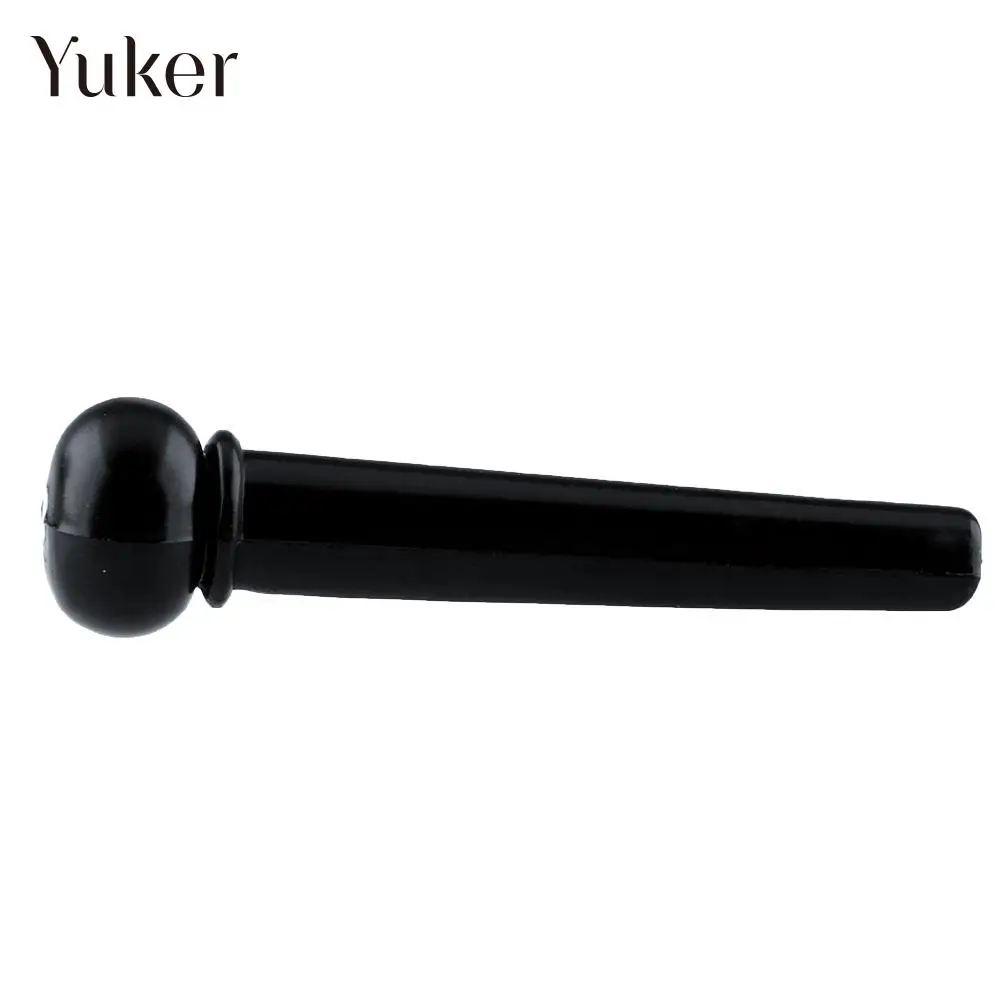 

Set of 6Pcs Acoustic Guitar Bridge Pins String End Peg Inlay Tool Dots Black