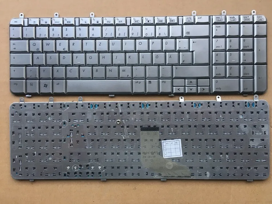 

New GR Germany Keyboard For HP DV7 DV7T DV7Z DV7-1000 DV7-1100 DV7-1200 DV7-1500 DV7T-1000 Series Silver Laptop Keyboard