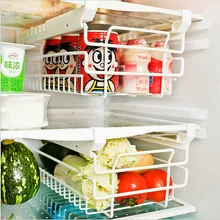 Telescopic Shelf Split Refrigerator Drawer Big Storage Hold Racks Organizer For Kitchen White Guardar Comida Accessory