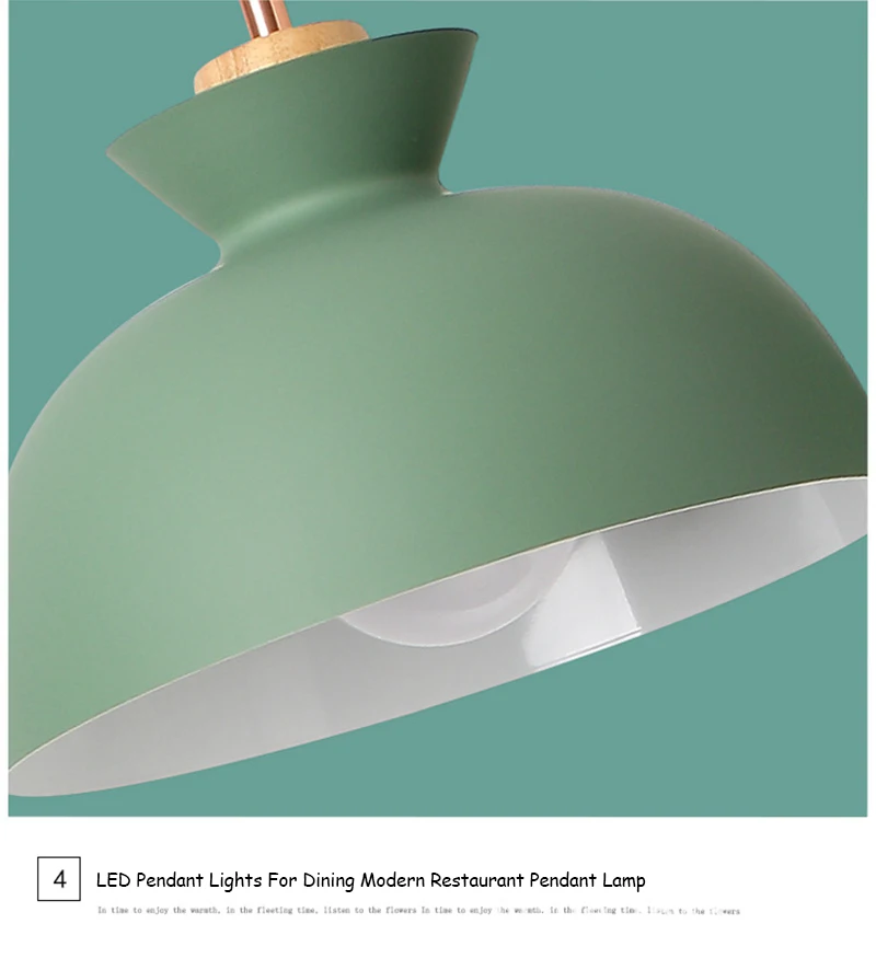 Fashion Colorful Modern DIY Wood Pendant Lights Minimalist Hanging Lights Suspension Luminaire Dining Room Lights Pendant Lamp (11)