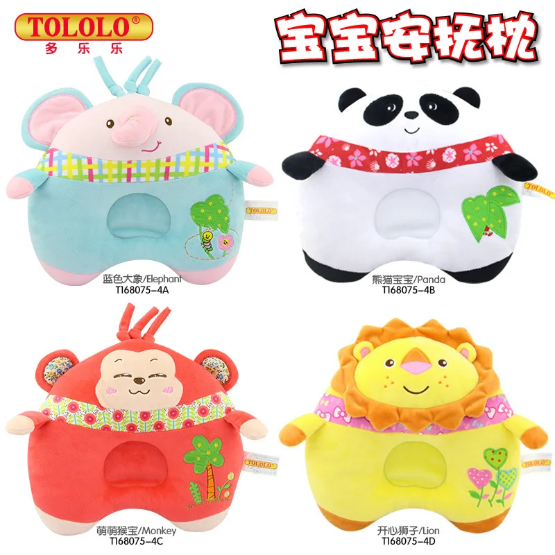 0-3 Year  Baby Shape Pillow, Cartoon Elephant, Panda, Monkey, Lion Kids Pillow