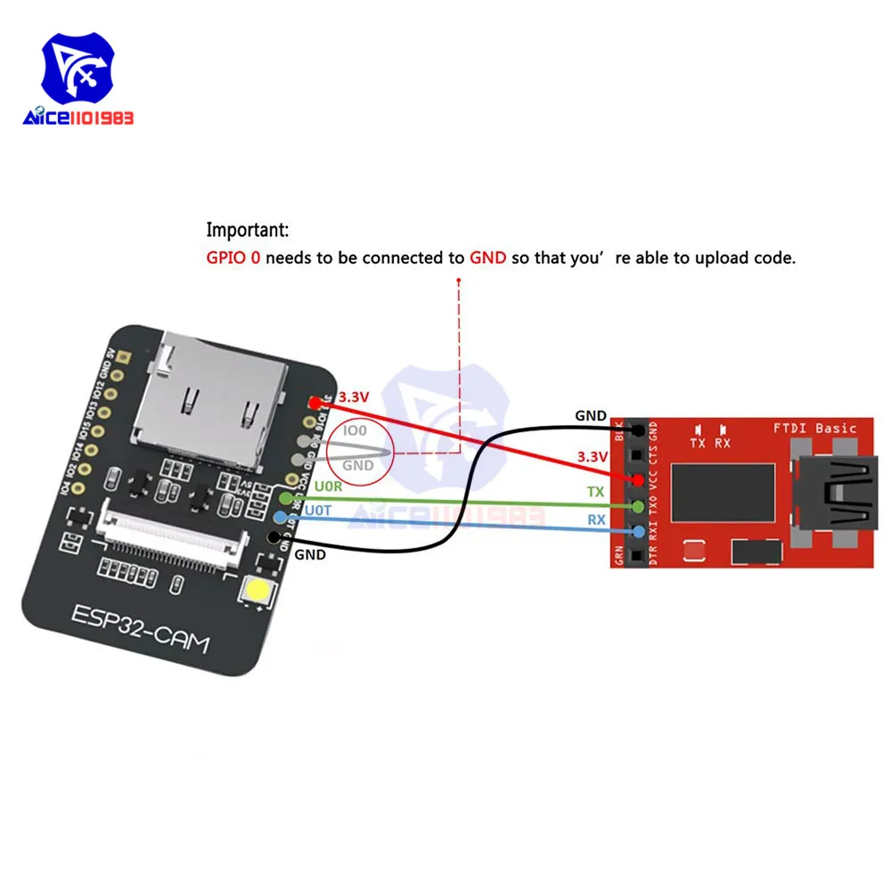 ESP32 CAM S WI FI плата Bluetooth OV2640 2MP Беспроводной Камера модуль TF карты слот расширения