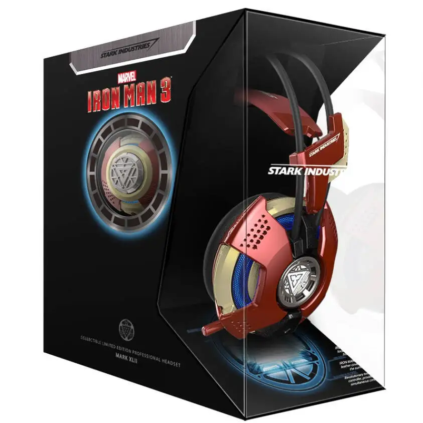 Игровая гарнитура Marvel мстители Железный человек Золотой THS901 стереозвук USB