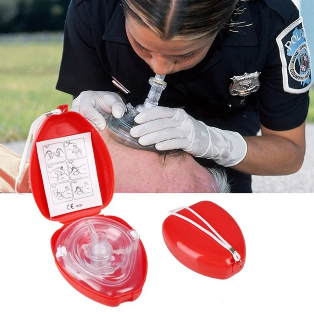 

New Mask with One-Way Valve - First Aid Face Shield - With Bonus Pocket Mask
