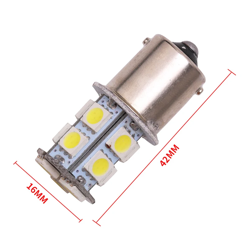 1 шт. 1156 светодиодная лампа BA15S P21W 13 SMD стоп сигнал задний фонарь автомобильная