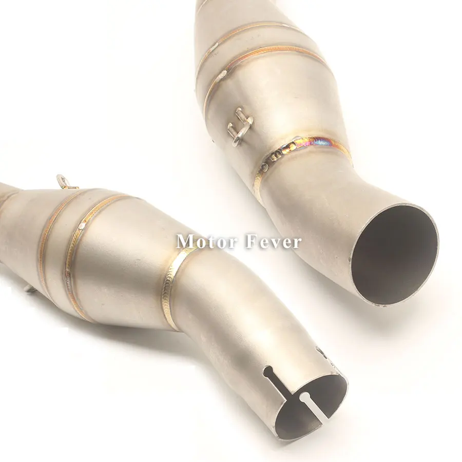 Adaptador medio enlace de Escape de la motocicleta de la tubería de conexión silenciador Clarm escapar para Benelli 300 sistema de Escape Moto Accesorios