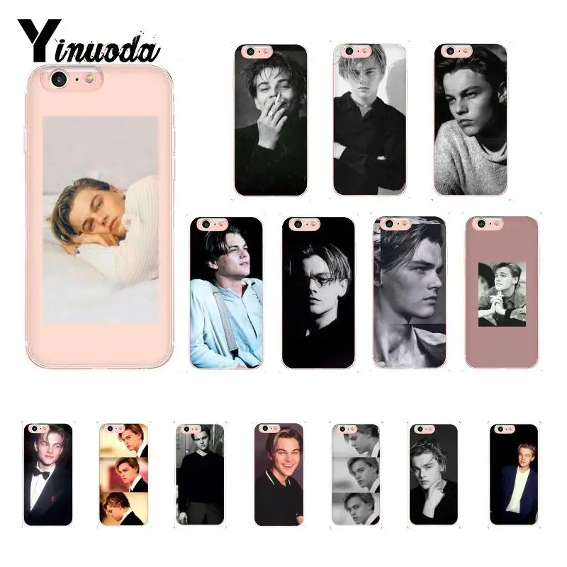 Yinuoda Leonardo Di Caprio young leo чехол для телефона с рисунком iPhone 6S 6plus 7 7plus 8 8Plus X Xs MAX 5 5S XR 11 11pro