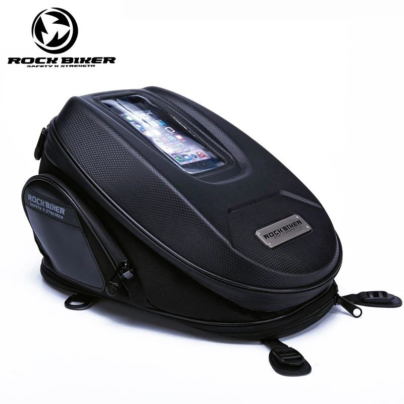 

ROCKBIKER Motorbike Saddle Bag Oil Fuel Tank Bag Motorbike Motocross Rear Bag Rain Cover Travel Knight Rider Moto Bag