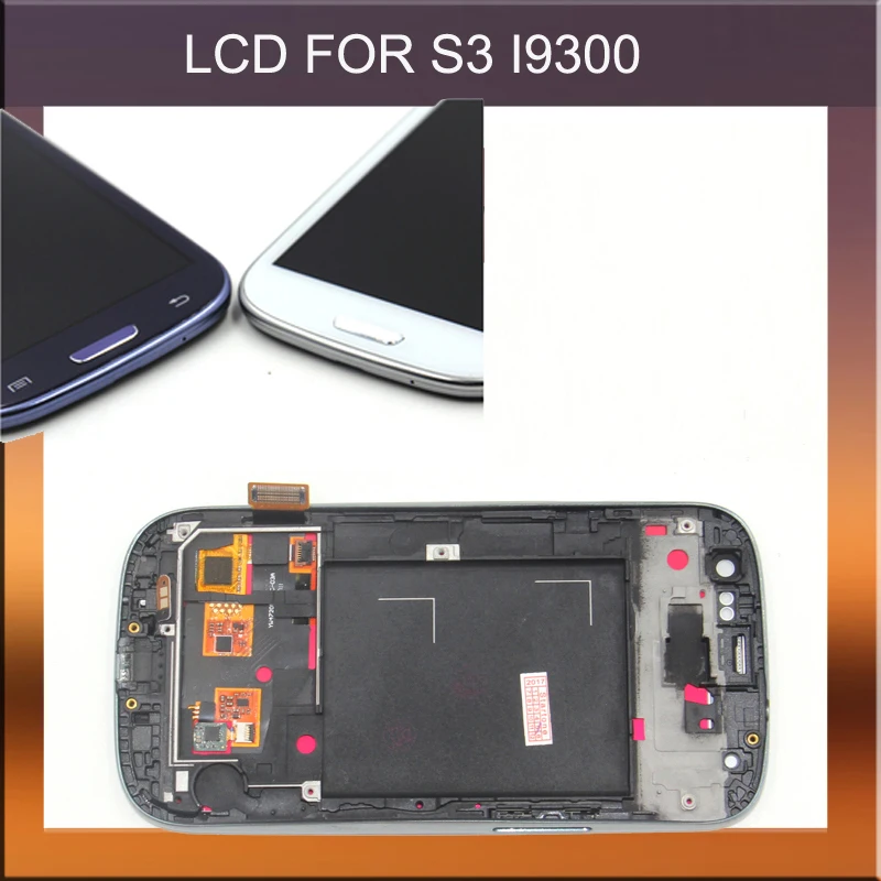ЖК-дисплей i9300 совместимый с Samsung Galaxy S III S3 сенсорный дигитайзер сменной рамкой |