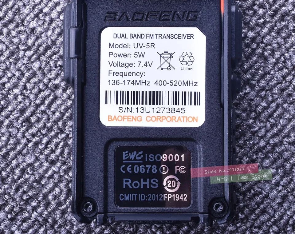BaoFeng BF-UV5R рация VHF& UHF двухдиапазонный двойной дисплей 128CH ручной HF трансивер переговорный фонарик приемопередатчик