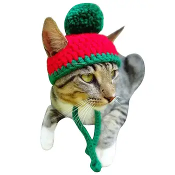 

Pet Hat Cute Lovely Xmas Tree Santa Turkey Frog Bear Elk Dog Christmas Hat Pet Warm Hat