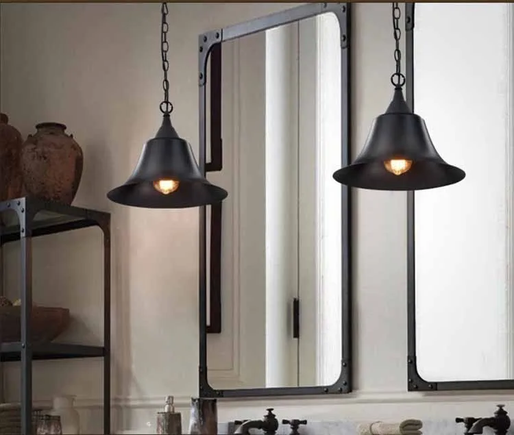 industrial style pendant lighting Retro Loft edison light fixtures Lamps American Style Rustic Home Lighting (2)