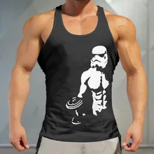 ZOGAA мужские майки одежда для фитнеса пробежки печати Повседневное тонкий для занятий спортом майка для Для мужчин хлопковая майка без рукавов жилет Для мужчин