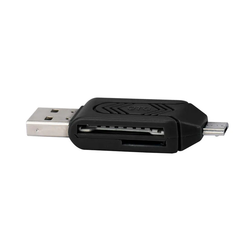 MINI-USB 2,0 + OTG Micro SD/SDXC TF Card Reader адаптер U диска A7 #720