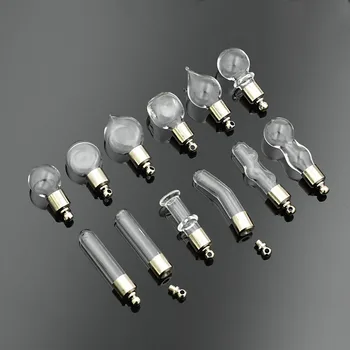 

20pieces mixed Wish Bottle Perfume essential oil glass vial pendant glass bottle necklace pendant