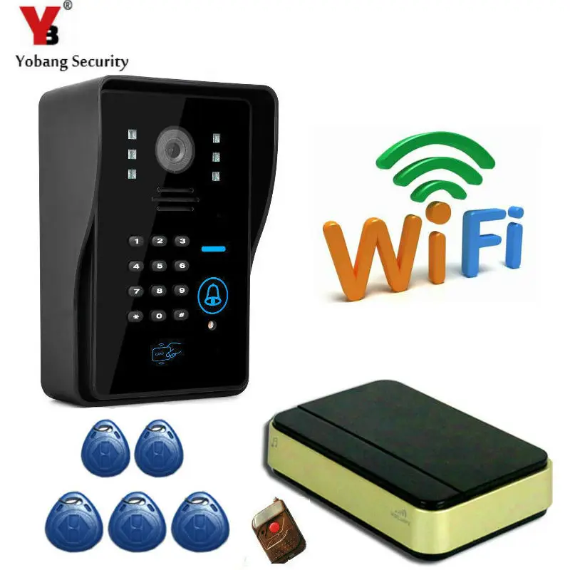 bilder für YobangSecurity WiFi Wireless Smart Video Türklingel-türsprechanlage P2P Visuelle Gegensprechanlage Fernentriegelung Mit Passwort Keypad, Musik glocke bilder für YobangSecurity WiFi Wireless Smart Video Türklingel-türsprechanlage P2P Visuelle Gegensprechanlage Fernentriegelung Mit Passwort Keypad, Musik glocke